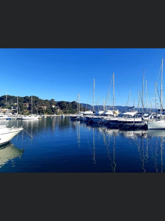 Appartement Pieds Dans L'Eau Vue Mer Bormes Les Mimosas Экстерьер фото